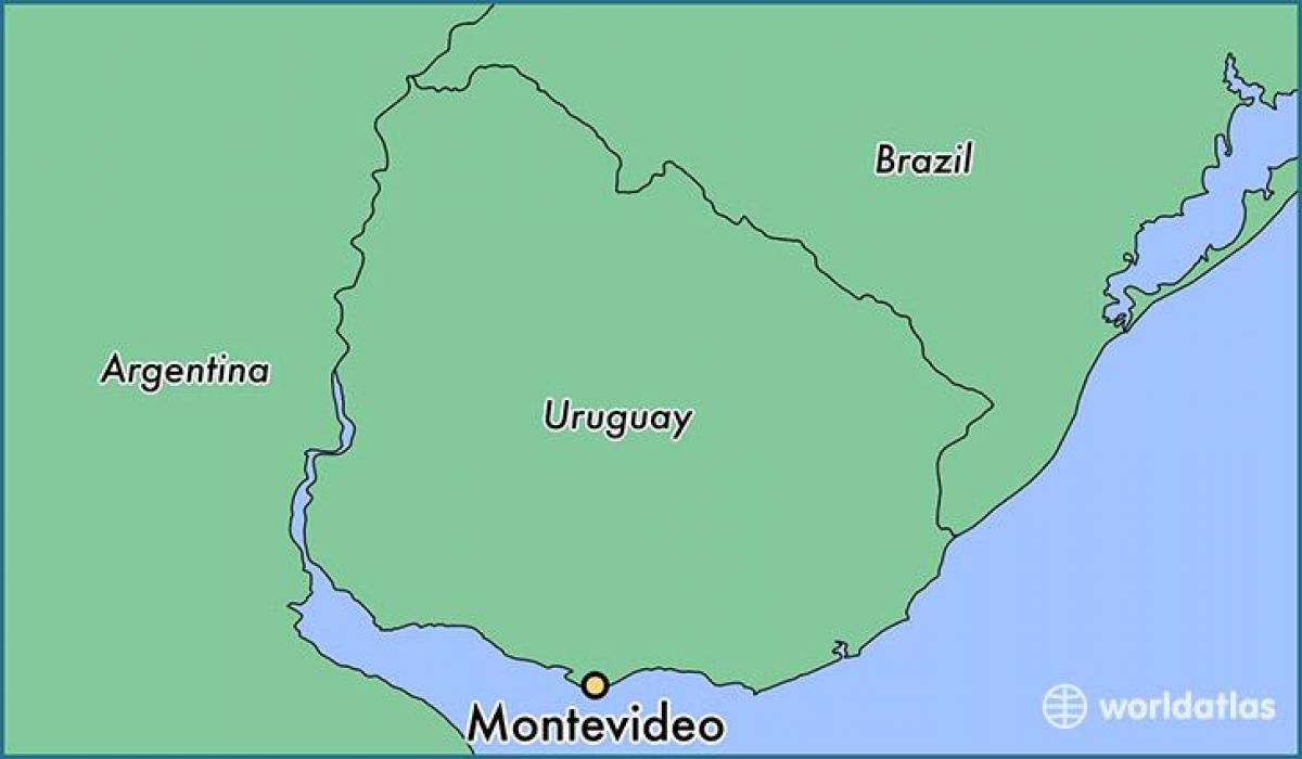 Карта Монтавідэа, Уругвай