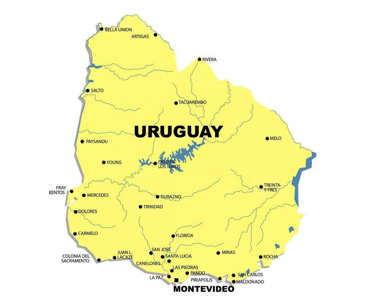 Карта ракі Уругвай 